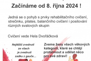 Cvičení pro ženy od 8.10.2024