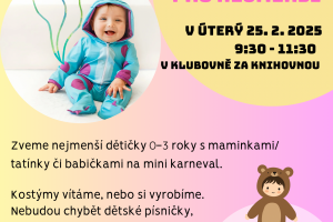 Karneval pro nejmenší děti 25.2.2025