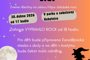 Slet čarodějnic 30.4.2026
