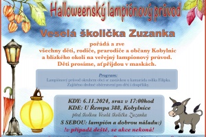 Halloweenský lampionový průvod 6.11.2024